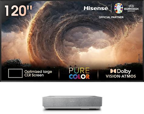 Hisense 4K Laser TV 120L5HTUKA - 120" ALR Screen, Ultra Short Throw ...