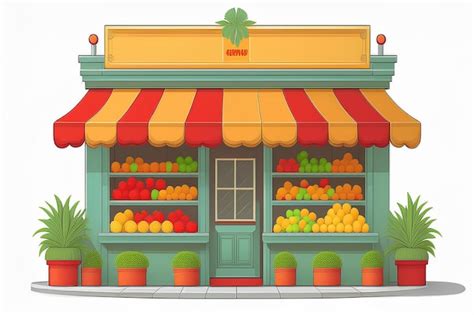 Fruit Store Cartoon 的图像结果
