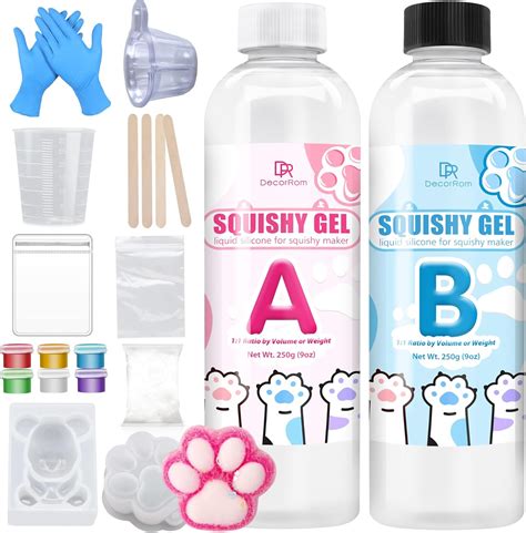 Taba Squishy Kit - 500g Liquid Silicone for Squishy Maker, Super Soft ...
