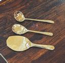 Handcrafted Kansa Serving Ladle Set | Buy Bronze Serving Spoons Online