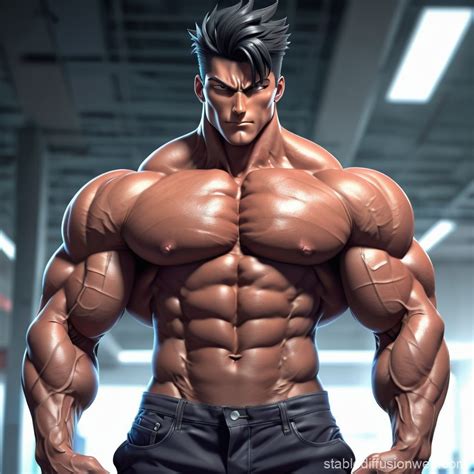 Anime Muscle Men | Stable Diffusion Online
