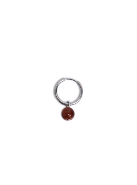 Brown Bead Hoop