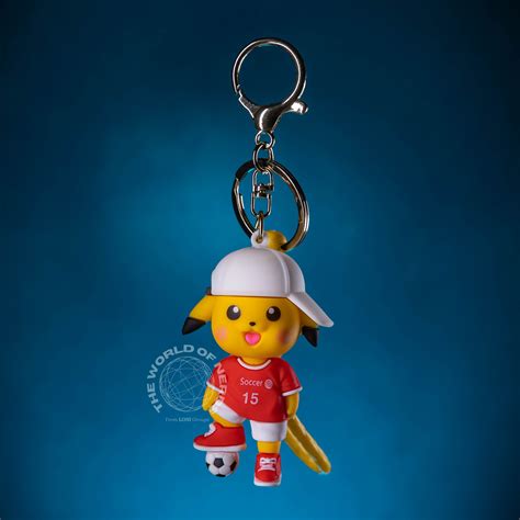 PIKACHU WITH FOOTBALL KEYCHAIN – The World Of Nerds