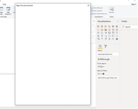 POWER BI DESKTOP - Sign in pop up Screen blank - Microsoft Fabric Community