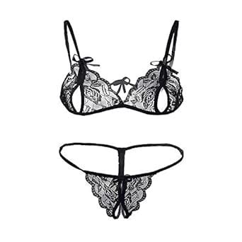 Buy Mallory Winston Women's Satin Solid Mini Babydoll Lingerie Set ...