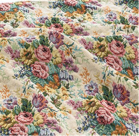Vintage Rose Floral Jacquard Fabric Thick Upholstery Fabric - Etsy
