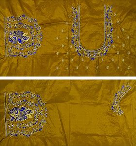 VLIPCARTZ Pure Silk Embroidered Blouse Material Price in India - Buy ...