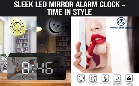 Buy TRINERGYY GLOBAL SOURCING TGSALL Digital LED Mirror Alarm Clock ...