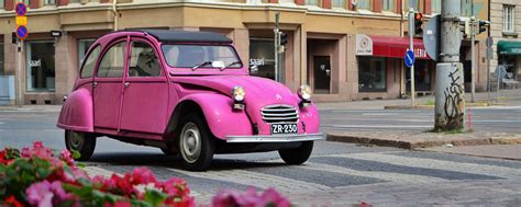 Download wallpaper 2560x1024 citroen 2cv, citroen, car, pink, retro ...