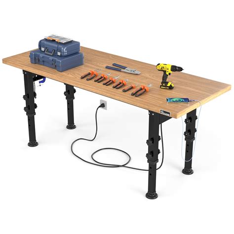 "Dextrus 60"" L X 24"" W Adjustable Workbench, 2000 LBS Capacity ...
