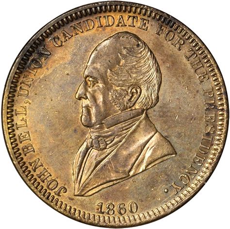 1860 John Bell. DeWitt-JBELL 1860-7. Brass. 28 mm. Mint State.拍卖成交价格及图片 ...