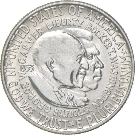 50c - Gem BU - 1953 Washington Carver - Commemorative Half Dollar ...