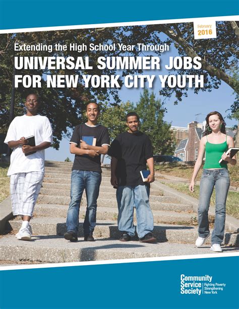 Extending the High School Year Through Universal Summer Jobs For New ...