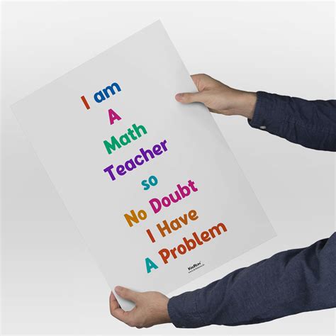 I have a problem, Math Poster, Kids Room Decor, Classroom Decor, Math ...