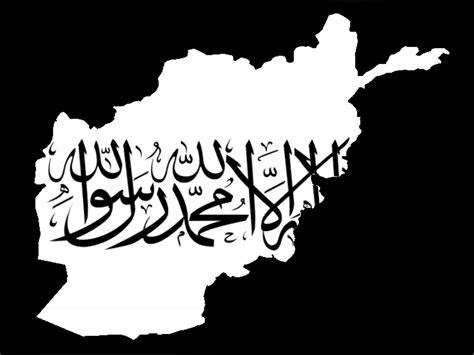 Afghanistan flag map