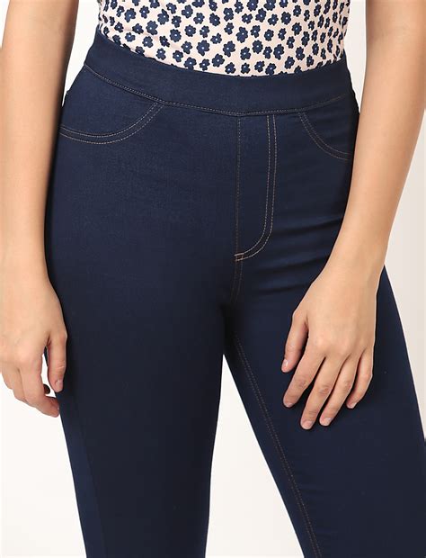 Buy Solid Regular Fit Jeggings at Marks & Spencer