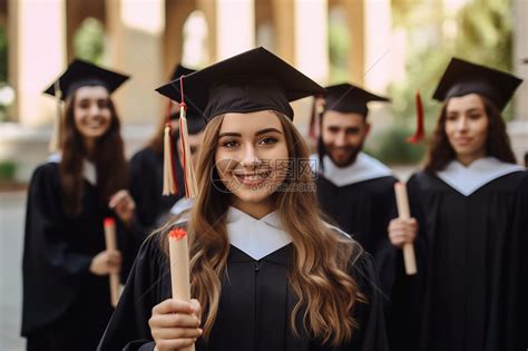 手拿毕业证书的女大学生高清图片下载-正版图片600157951-摄图网
