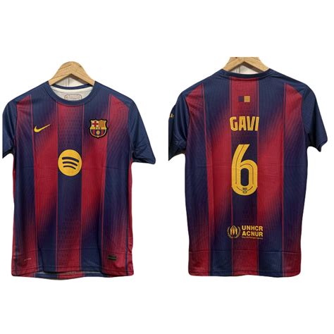 Fc Barcelona 2025-26 Home Kit Gavi Half Sleeve P624 - Ms Retro Store ...