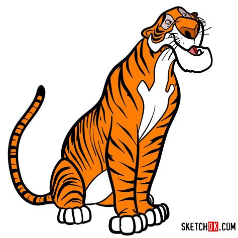 How to draw Shere Khan | The Jungle Book - Step by step drawing ...