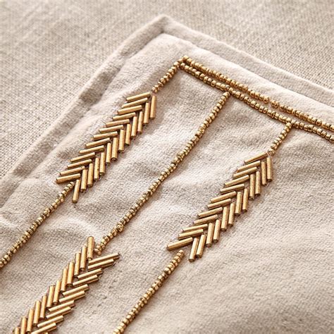 Buy Glimmer Brio Glass Beaded Placemat from Home Centre at just INR 499.0
