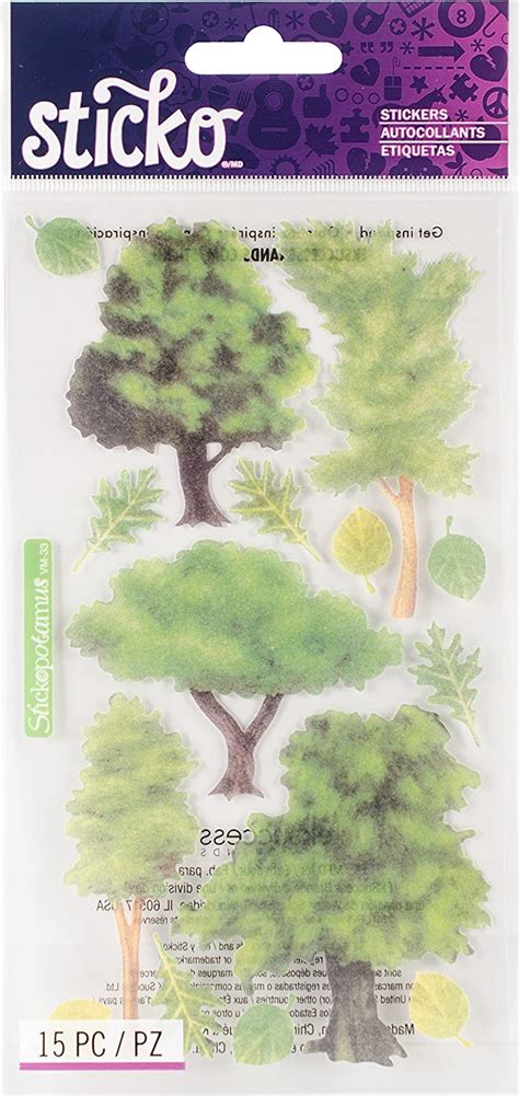 Sticko Vellum Stickers - Trees : Amazon.in: Office Products