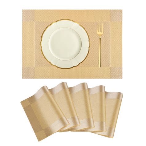 Kuber Industries Set of 6 Table Mats | 30x45 cm | Placemat for Dining ...