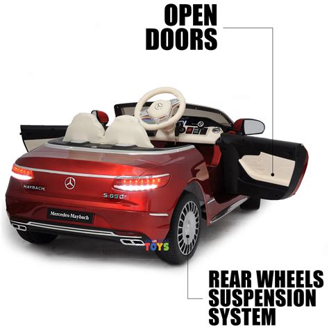 Buy Mercedes Maybach 12V Powered Ride on Car for Kids with Remote ...