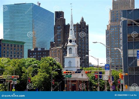 Newark, NJ: Broad Street & Church Editorial Image - Image of historic ...