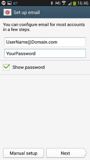 Image result for Android Email Setup NHS