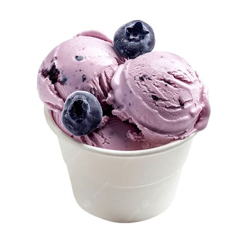 Blueberry Ice Cream In A Cup, Ice, Cream, Food PNG Transparent Image ...