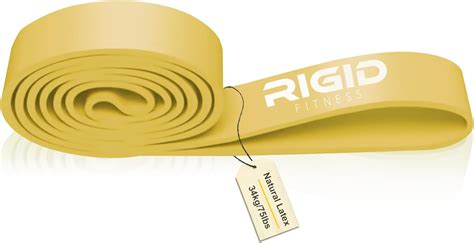 RIGID FITNESS Workout Band for Gym - Heavy Duty Elastic Band for ...