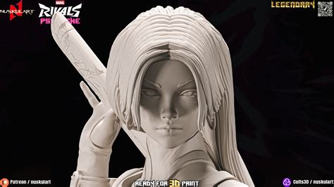 👾 Psylocke - Marvel Rivals - Collectible Legendary 3D Printing Figure ...