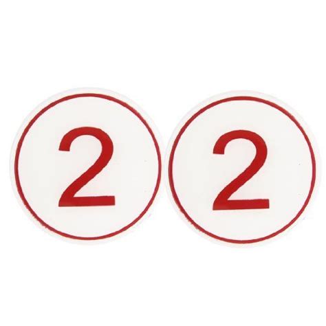 Alcoa PrimeParking Place Office Desktop Arabic Numeral Symbol Number 2 ...