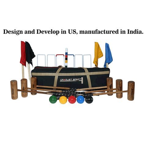 Buy Synco Croquet Sport Diamond Croquet Set 6 Player,Professional Set ...