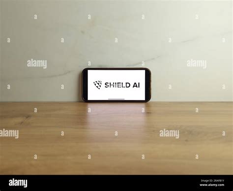 Konskie, Poland - July 01, 2023: Shield AI aerospace technology company logo displayed on mobile ...