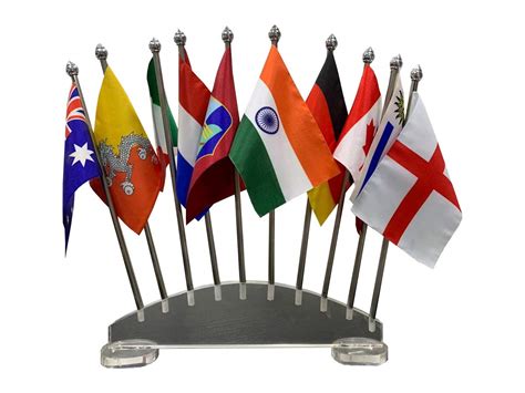 The Flag Company – Set of 10 Country Group Table Flags | 4x6 Inch Flags ...