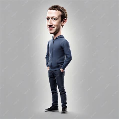 Premium AI Image | Mark Zuckerberg Small Body with big head