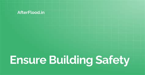 Ensure Building Safety | AfterFlood.in