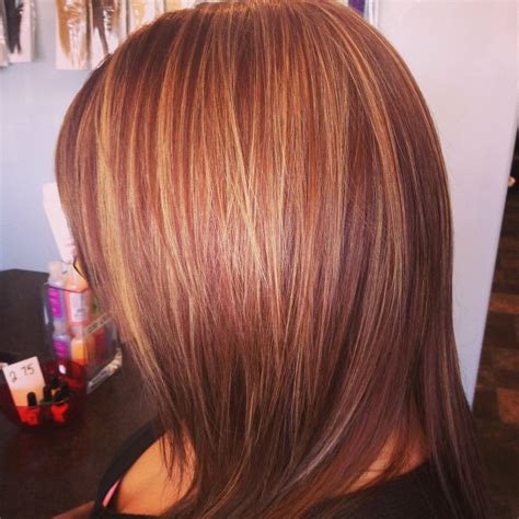 Red with gold highlights | Hair, Red blonde hair, Brown hair with ...