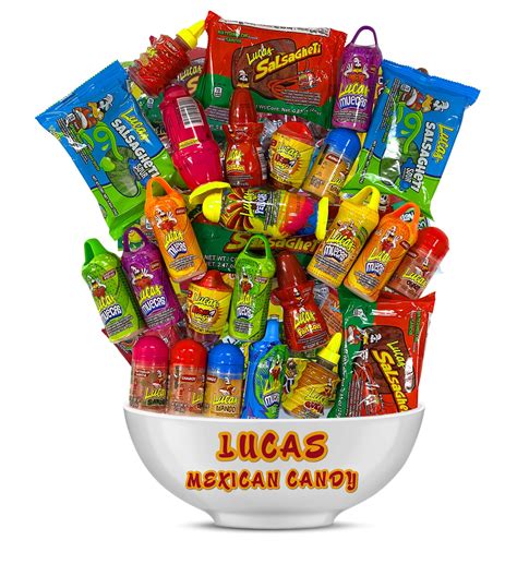 Buy Lucas Mexican Candy Mix (20 Count) Variety of Sour, Sweet, Spicy ...