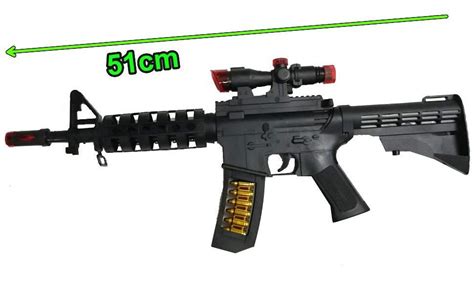 Collectrio Light and Sound Army Style Machine Gun Toy with Vibration ...