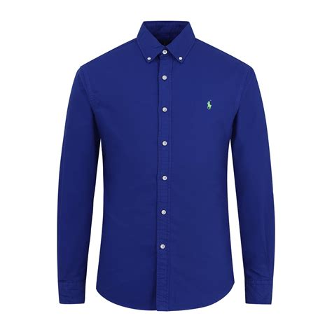 Buy Men Royal Blue Slim Solid Long Sleeve Casual Shirts Online - 457000 ...