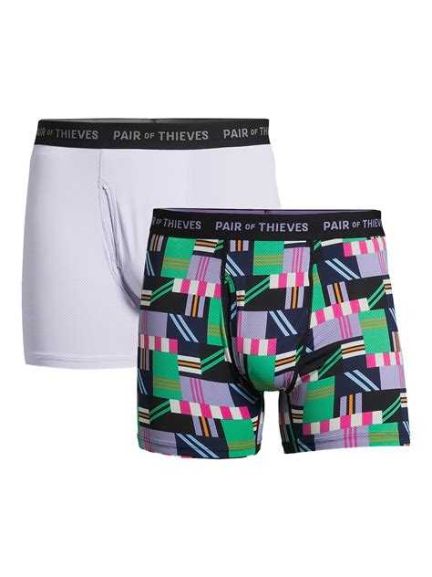Pair of Thieves Men’s SuperFit Shoots & Ladders Boxer Briefs, 2-Pack ...