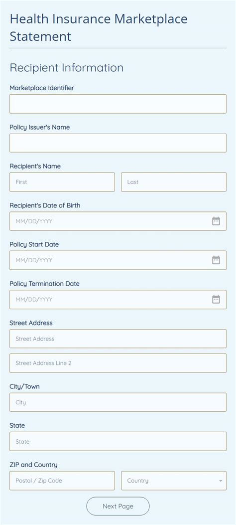 Medical Insurance Form 的图像结果