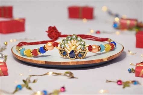 Simple n Beautiful Peacock Morpaankh AD Kundan Stone Multicolored ...