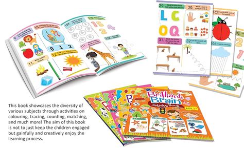 Brilliant Brain Activity Book for Kids Ages 3–4 | Fun Educational ...