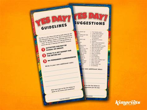 Yes Day Rules & Ideas for Kids