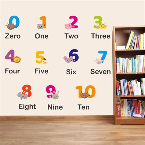 Learn Counting Numbers 1,2,3,4 from Kids Counting Vinyl Sticker Chart ...