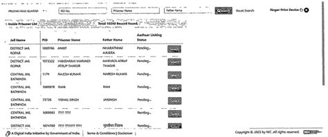 Aadhaar Authentication for Prisoners and Visitors