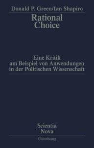 Rational Choice: Buy Rational Choice by Green Donald P Professor of ...